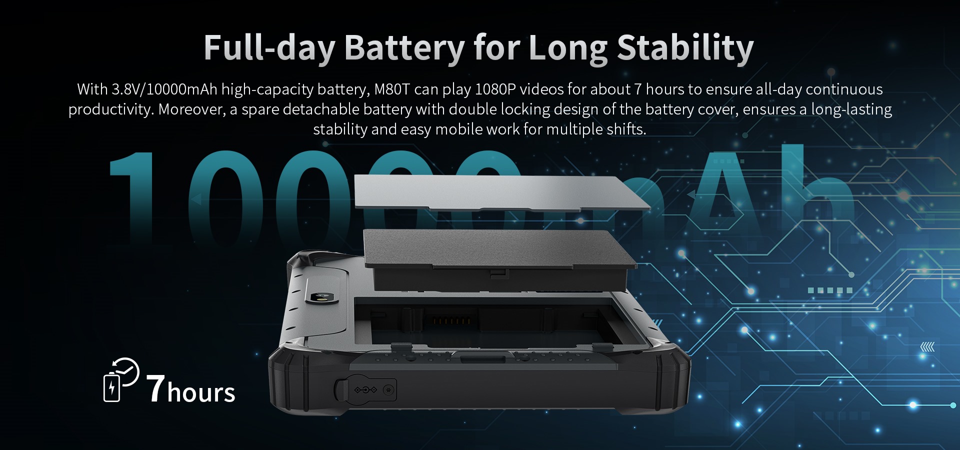 high capacity battery 10000mah