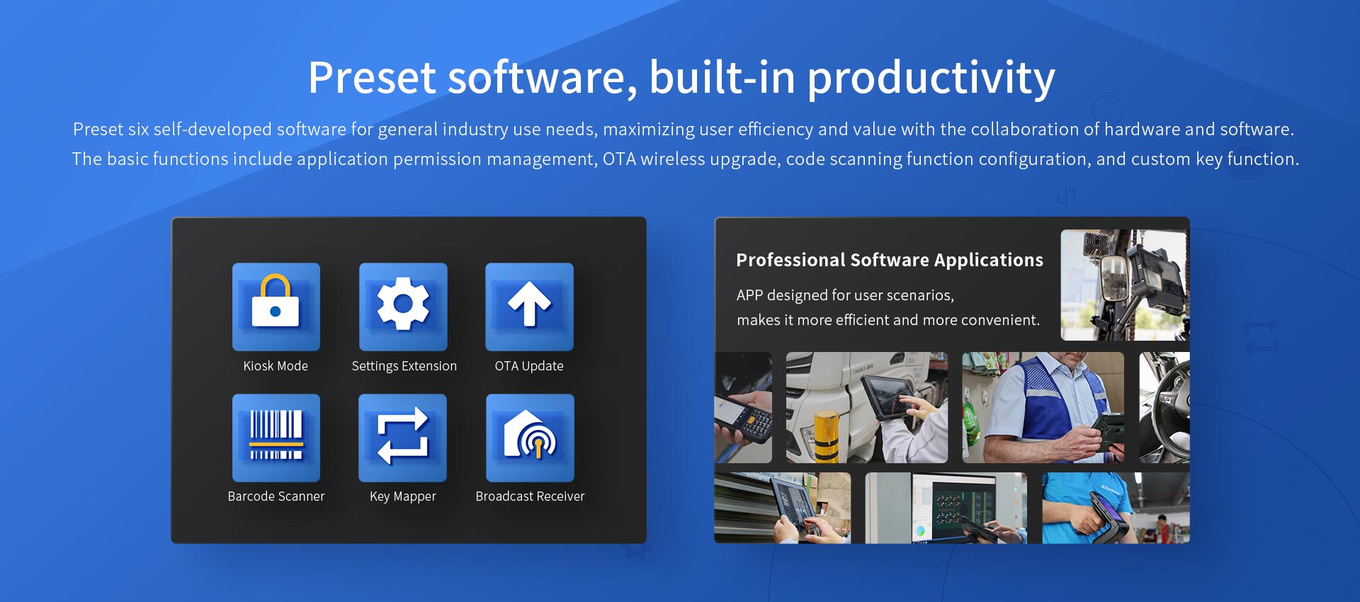 six self developed software