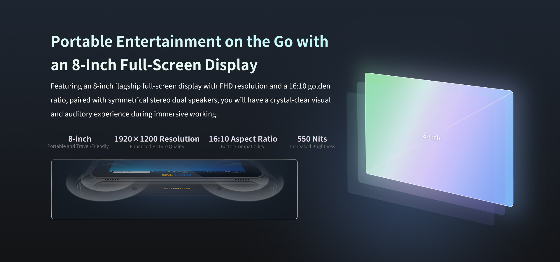 8 inch ruggedized tablet