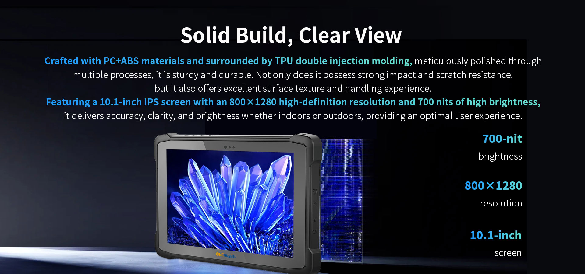 10.1 inch rugged mobile pc