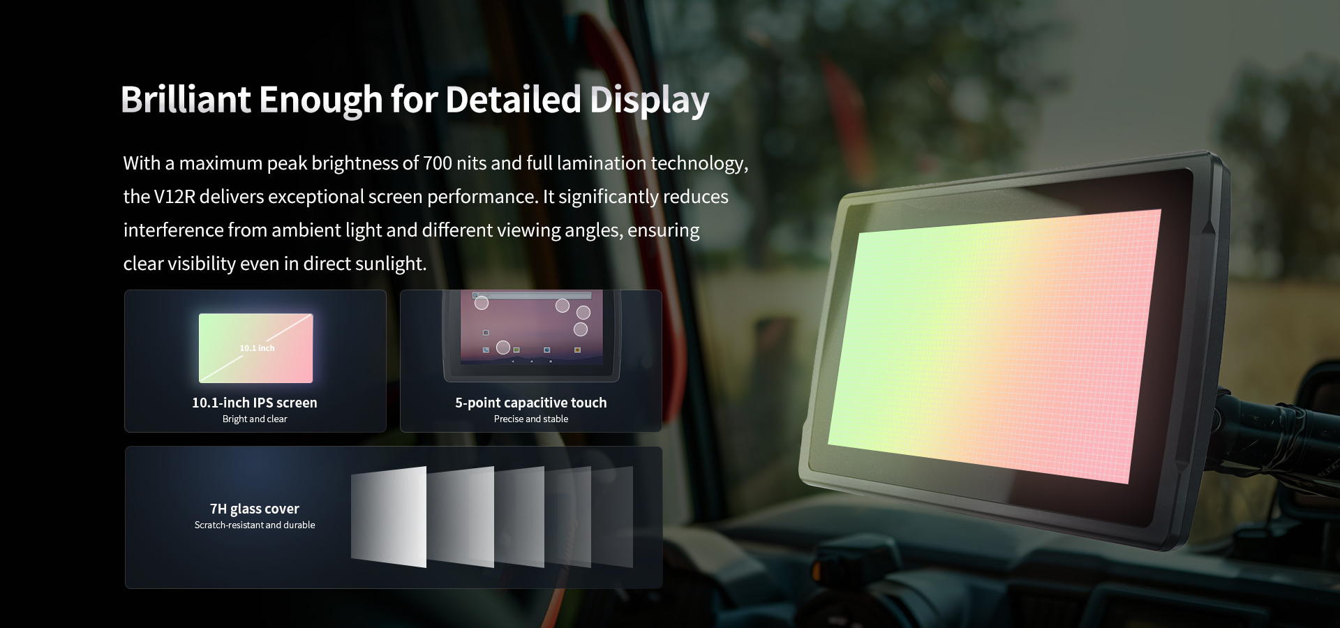 10.1 inch vehicle tablet